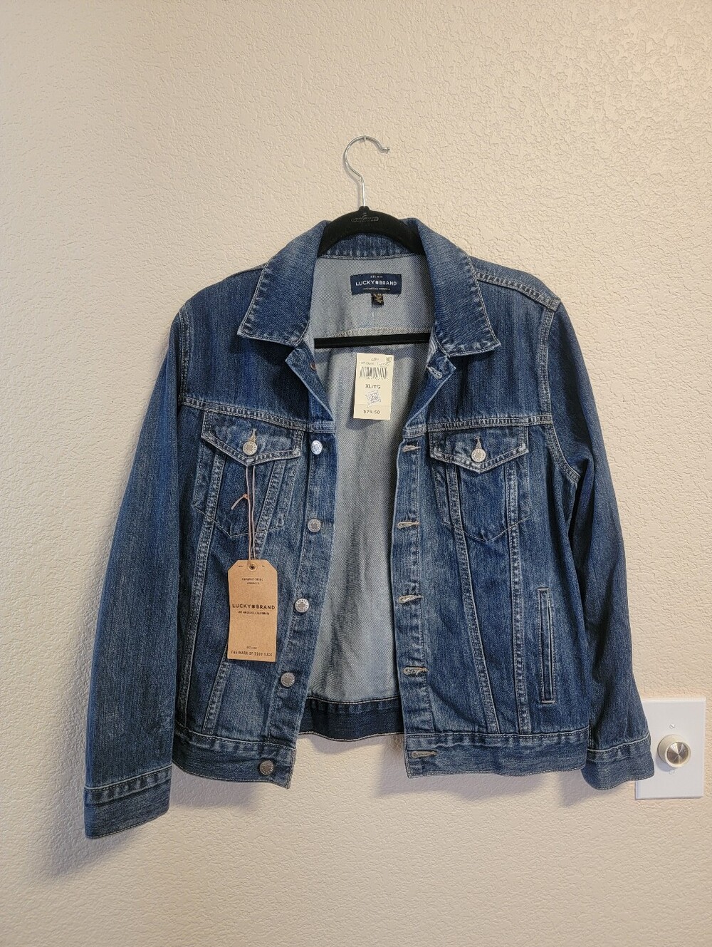 Lucky Brand Presidio Tomboy Trucker Denim Jean Jacket